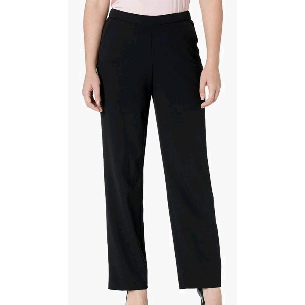 NWT Briggs Black Super Stretch Millennium Welt Pocket Pull-On Pants 14P